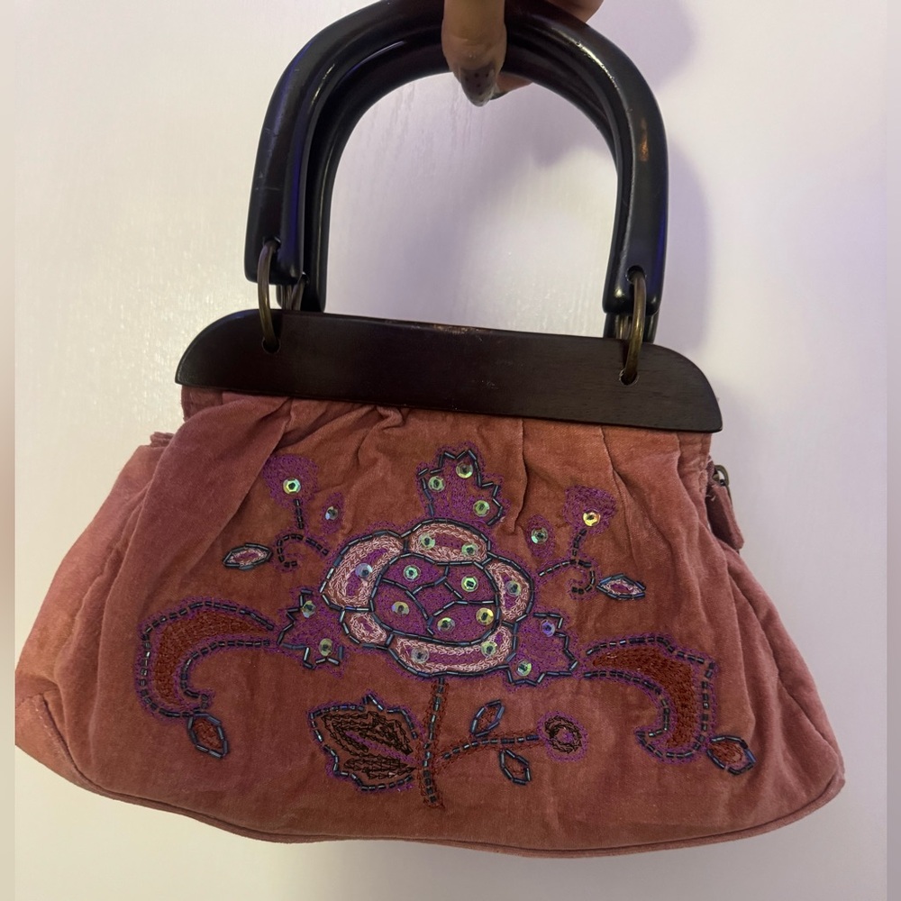 Y2K beaded pink purse